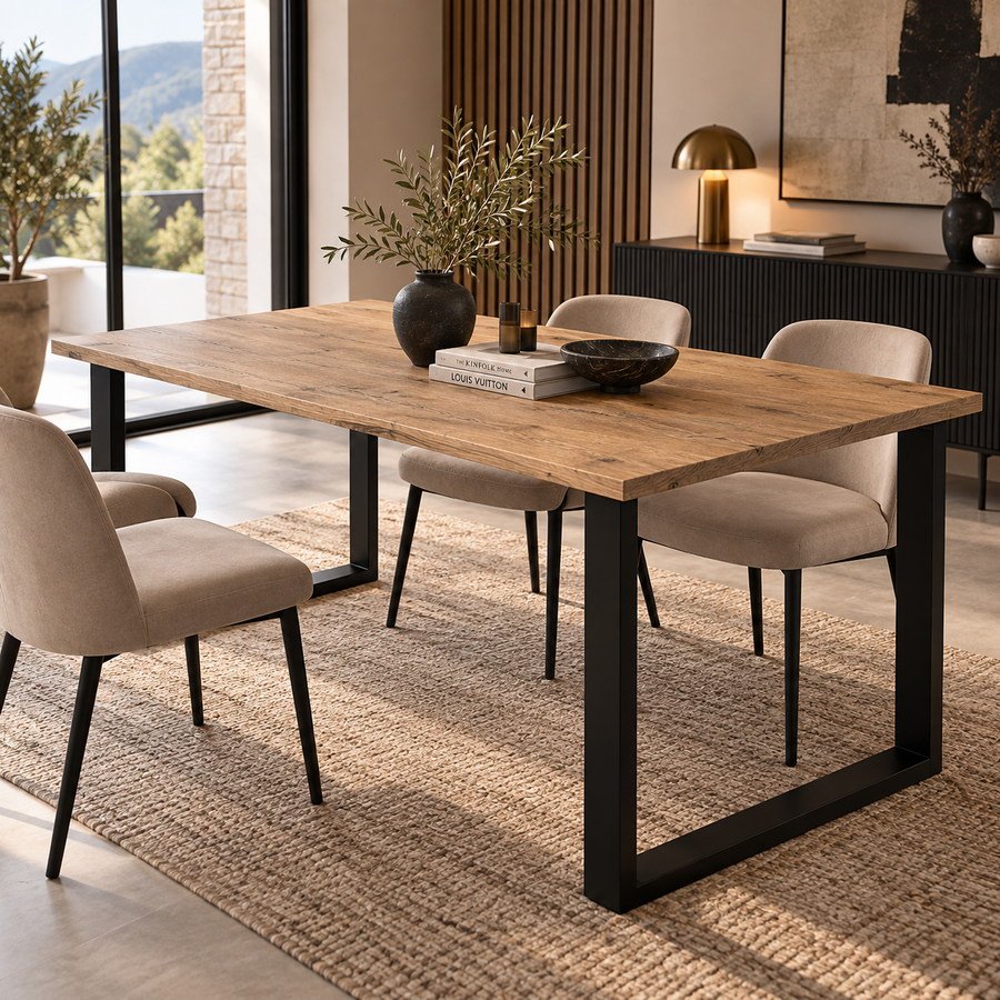 Table à manger MONZA 185 × 90 cm – Chêne Lancelot – studio nuveria