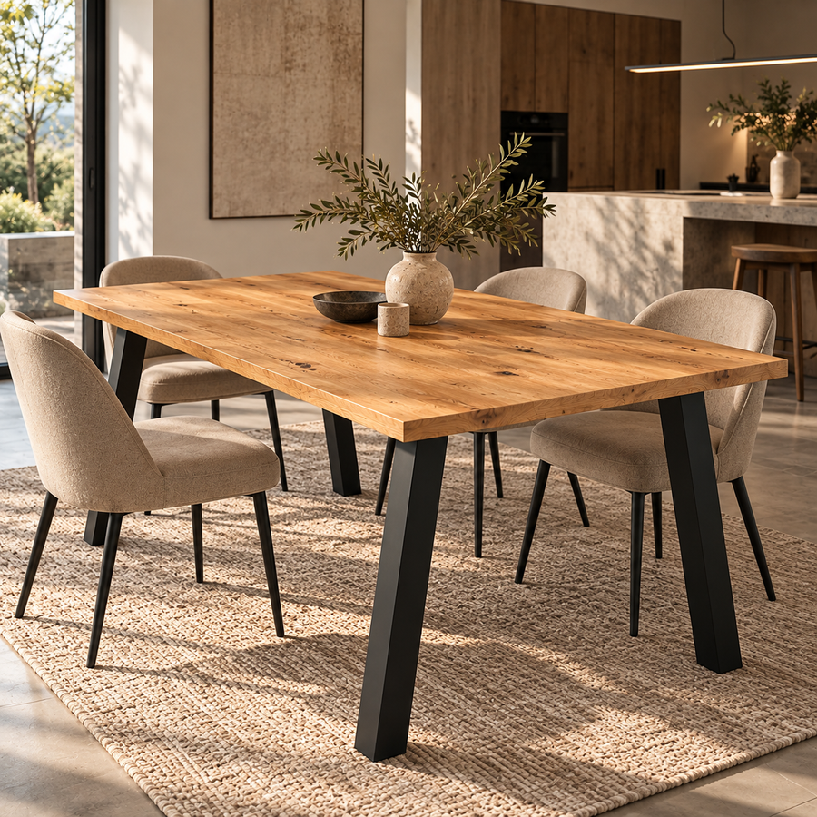 Table à manger TORINO 138 × 90 cm – Chêne Lancelot – studio nuveria
