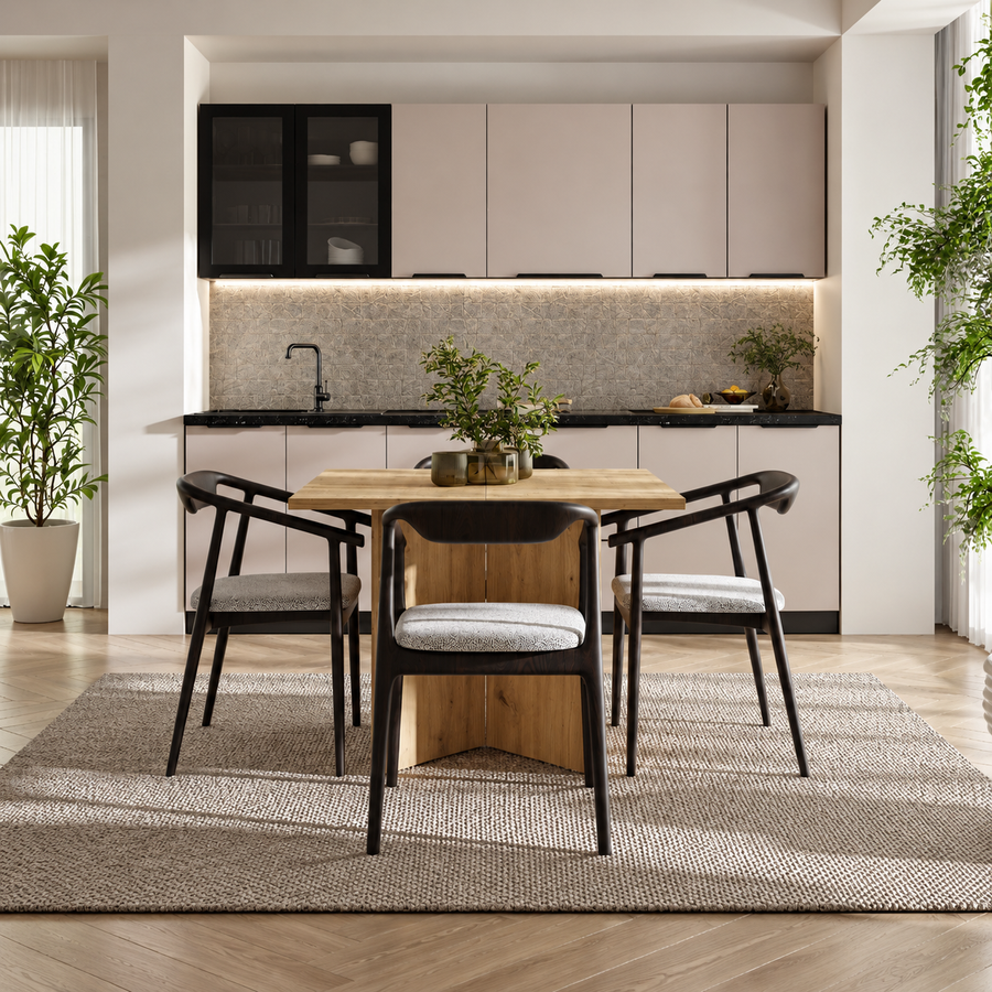 Table extensible TREVI 100 à 188 cm – Chêne artisan – studio nuveria
