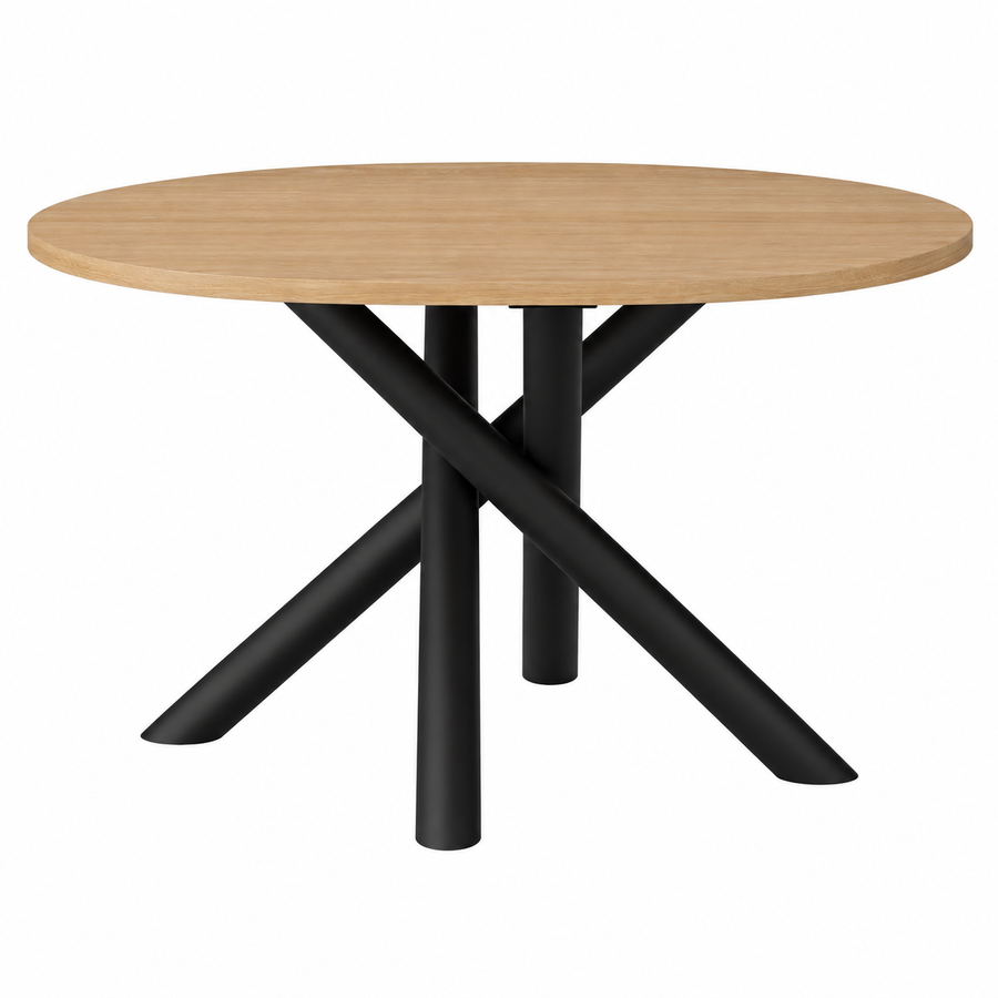 Table ovale AMALFI 138 × 100 cm – Chêne clair – studio nuveria