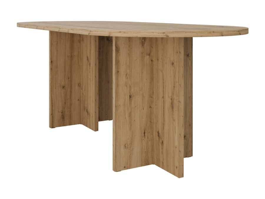 Table ovale ELBA 204 × 90 cm – Chêne artisan – studio nuveria