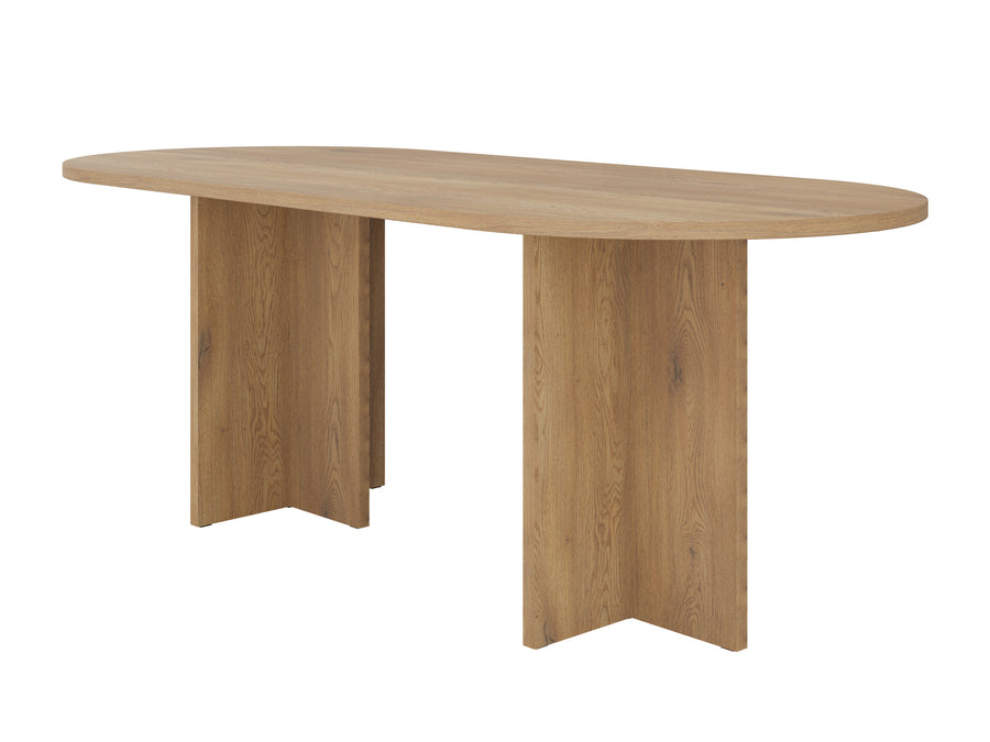 Table ovale ELBA 204 × 90 cm – Chêne Cremona – studio nuveria