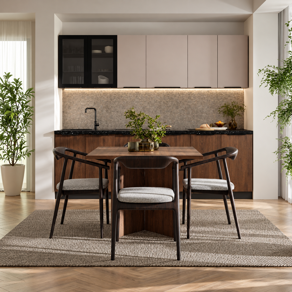 Table extensible TREVI 100 à 188 cm – Noyer – studio nuveria