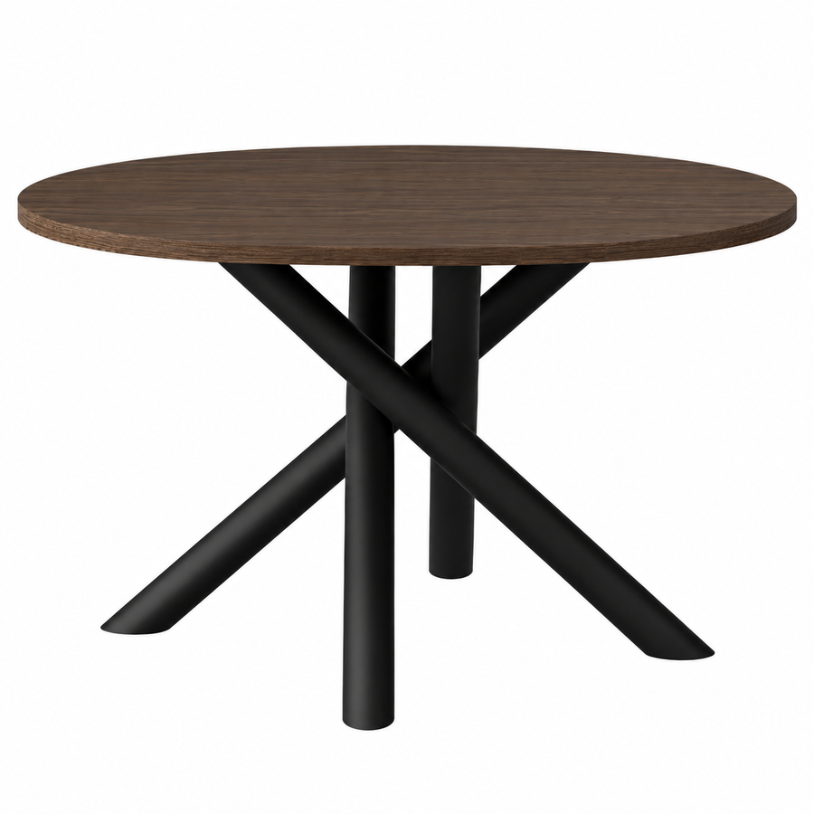 Table ovale AMALFI 138 × 100 cm – Noyer – studio nuveria