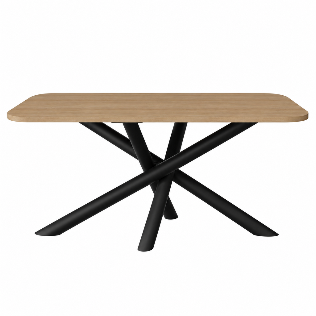 Table à manger AMALFI 185 × 90 cm – Chêne clair – studio nuveria
