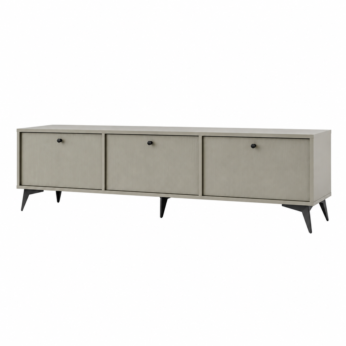 Meuble TV LUCCA 3 portes 180 cm – Vert eucalyptus – studio nuveria