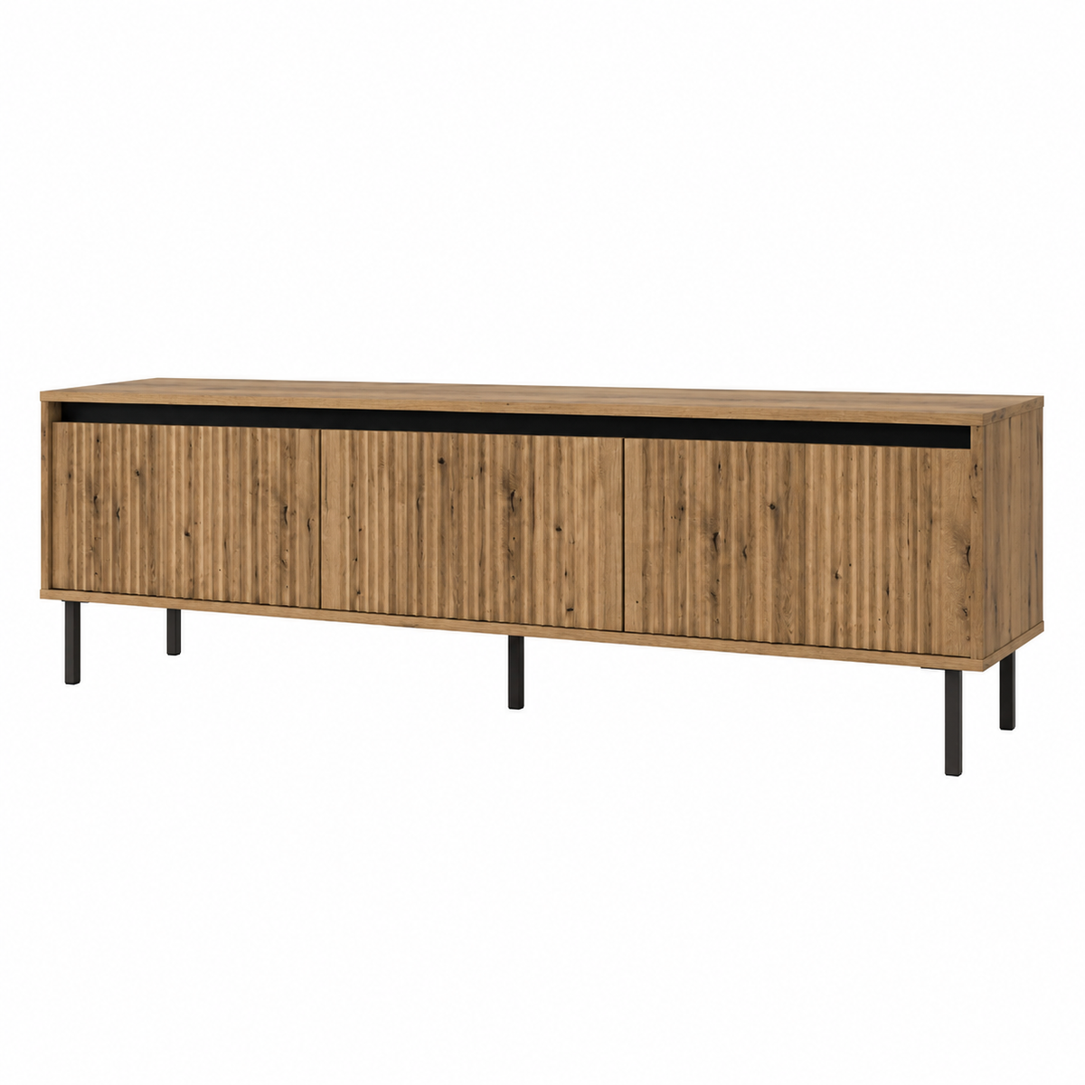 Meuble TV SIENA 3 tiroirs 179 cm – Chêne naturel – studio nuveria