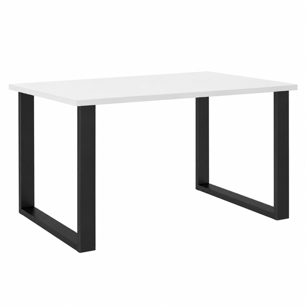 Table à manger MONZA 138 × 90 cm – Blanc – studio nuveria