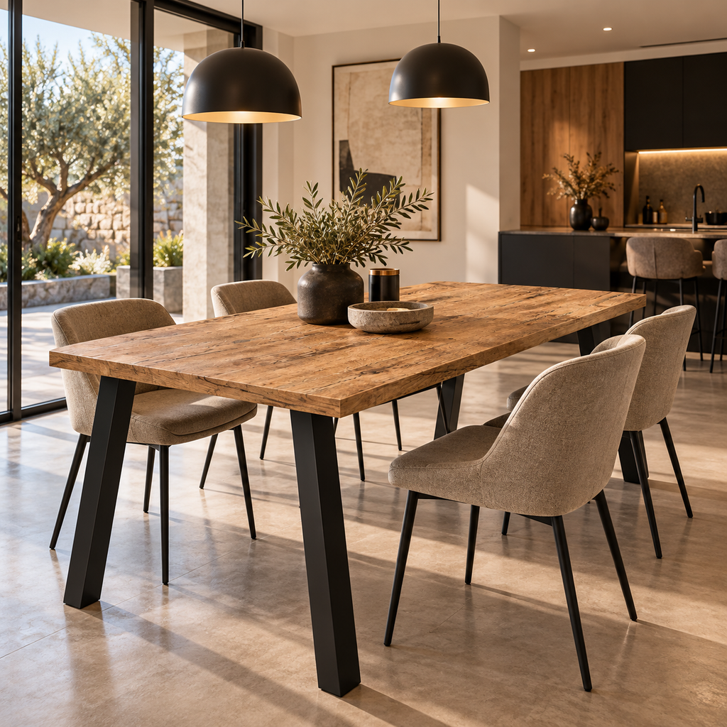 Table à manger TORINO 185 × 90 cm – Chêne Lancelot – studio nuveria