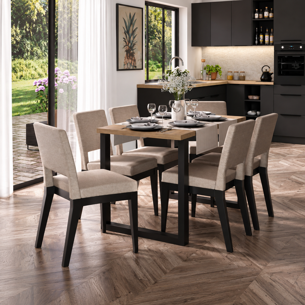 Table à manger MONZA 138 × 67 cm – Chêne Lancelot – studio nuveria