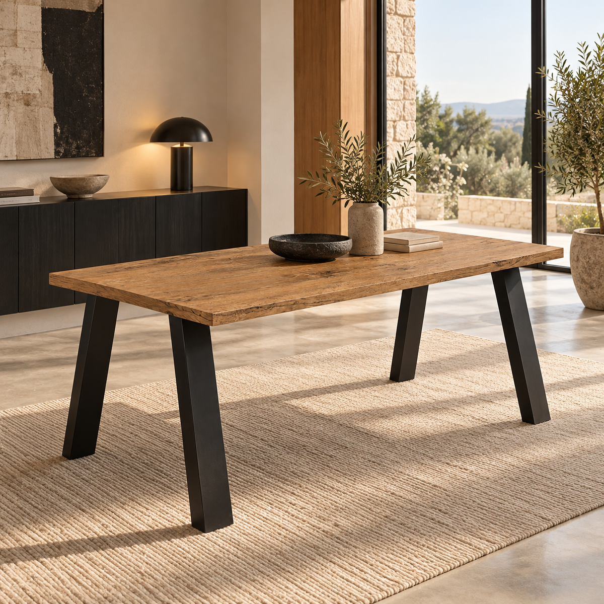 Table à manger TORINO 185 × 67 cm – Chêne Lancelot – studio nuveria
