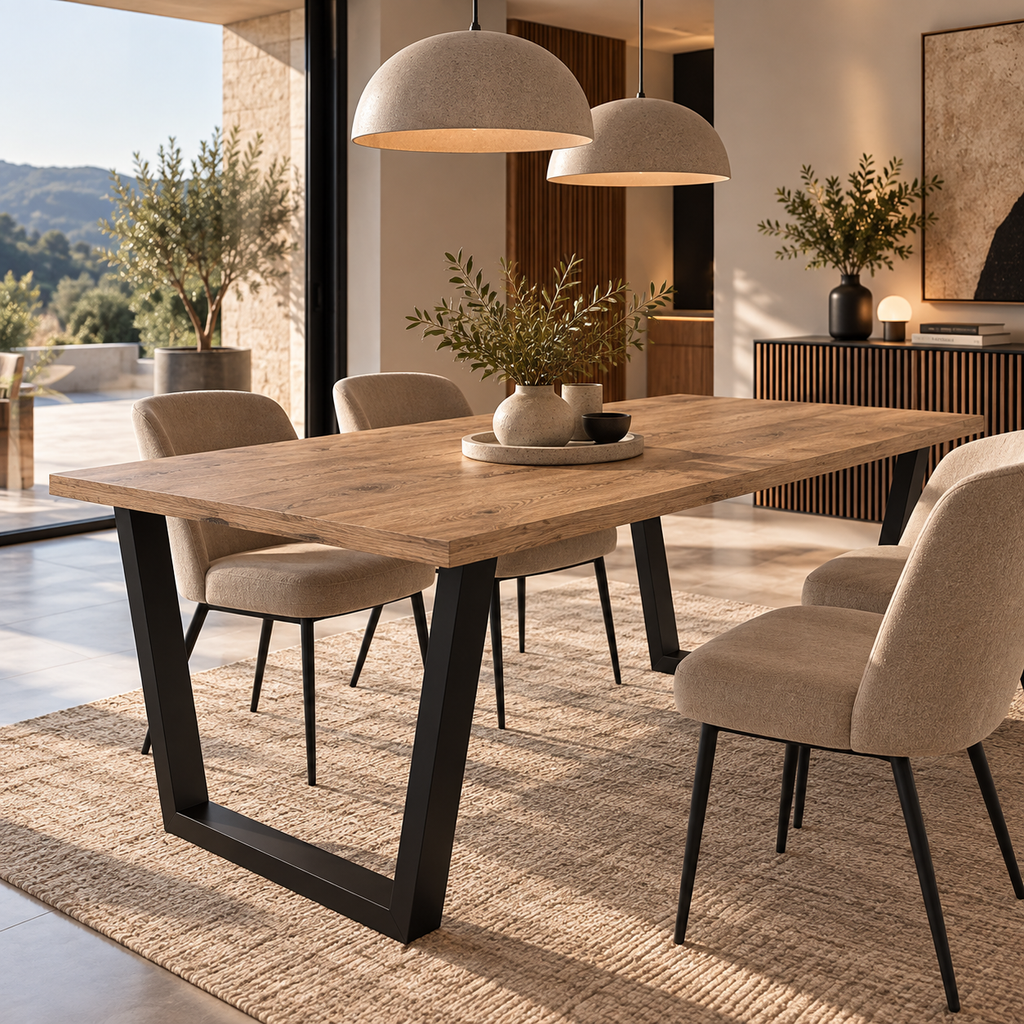 Table à manger PARMA 138 × 90 cm – Chêne Lancelot – studio nuveria
