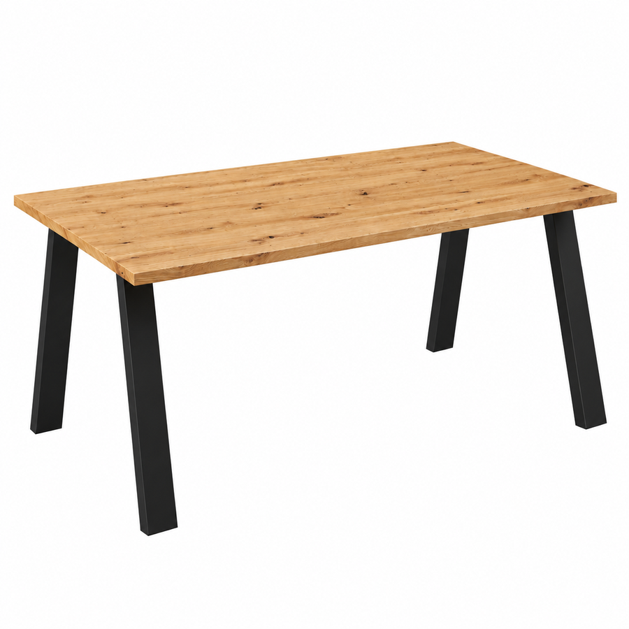 Table à manger TORINO 185 × 90 cm – Chêne artisan – studio nuveria