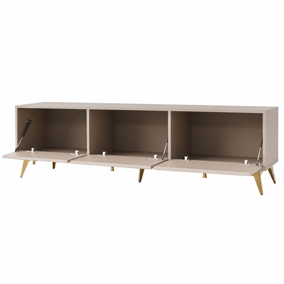 Meuble TV LUCCA 3 portes 180 cm – Beige sable – studio nuveria