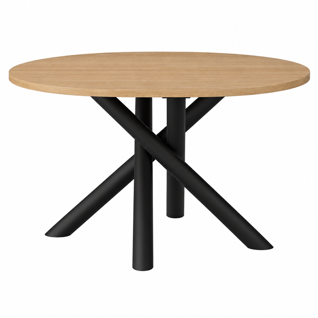 Table ovale AMALFI 138 × 100 cm – Chêne clair – studio nuveria