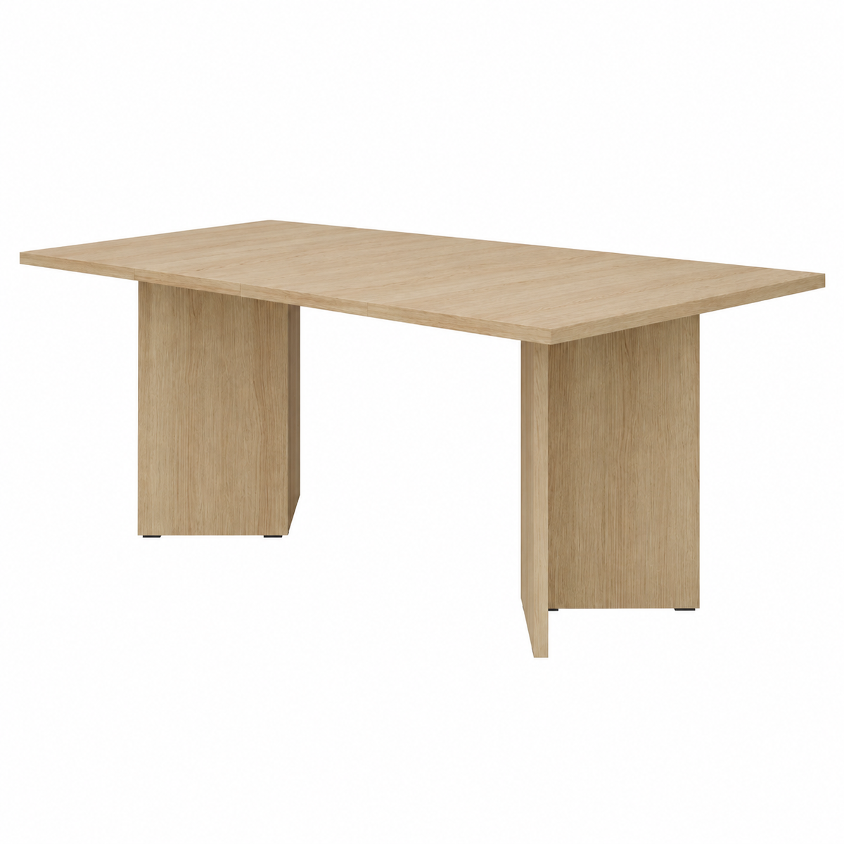 Table extensible TREVI 100 à 188 cm – Chêne clair – studio nuveria