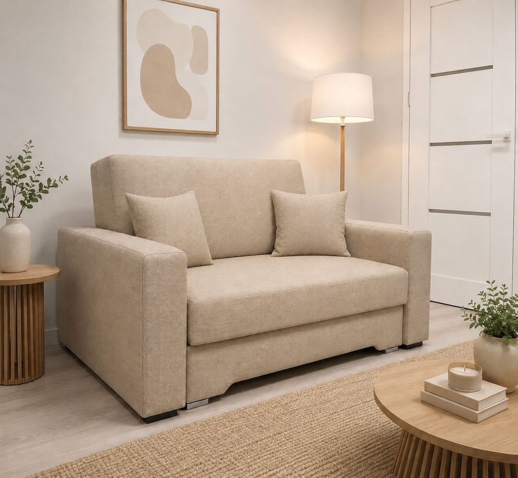 Banquette-lit AMERYKANKA 110 – Gris clair – studio nuveria