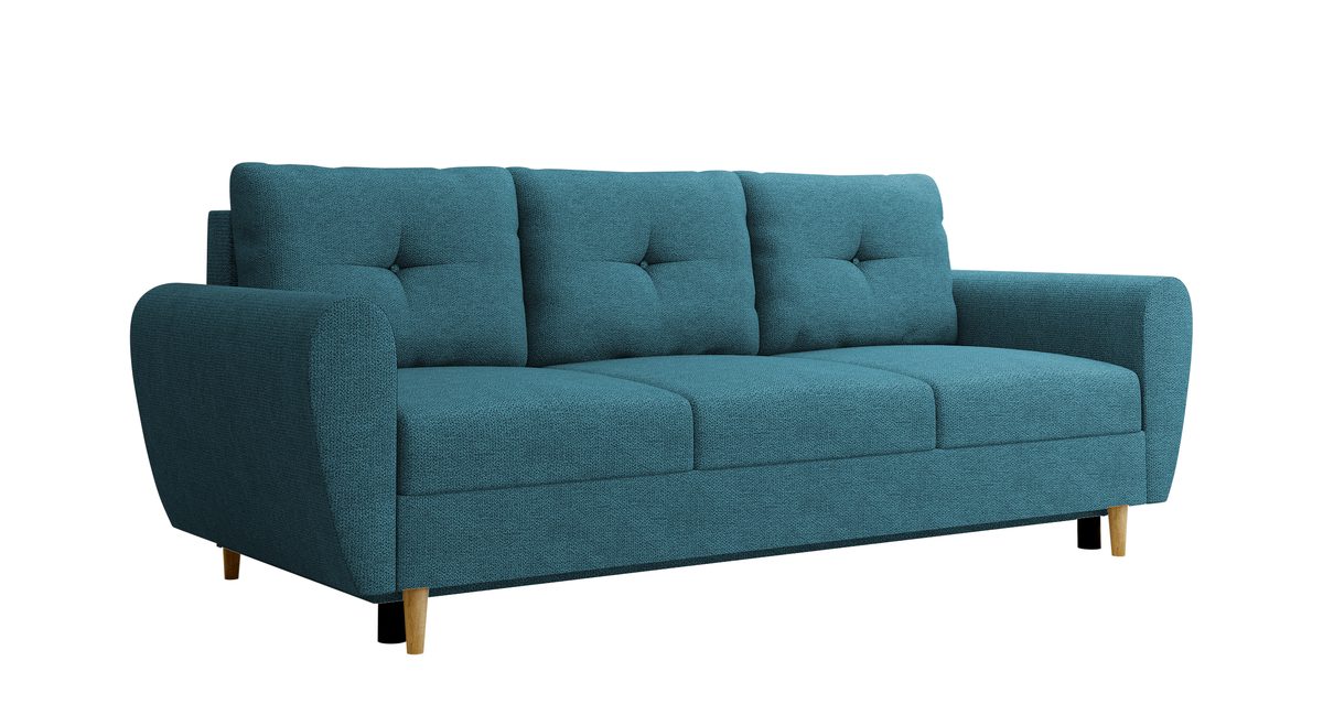 Canapé 3 places KLARA – Turquoise – studio nuveria