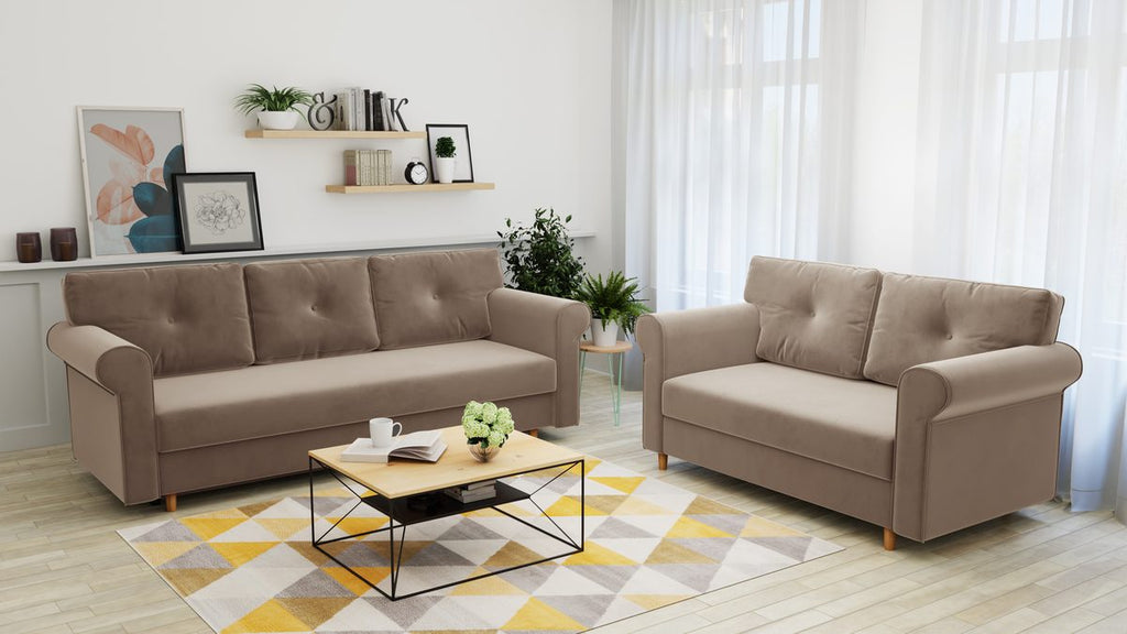 Ensemble canapés MADRYT 3+2 – Beige – studio nuveria