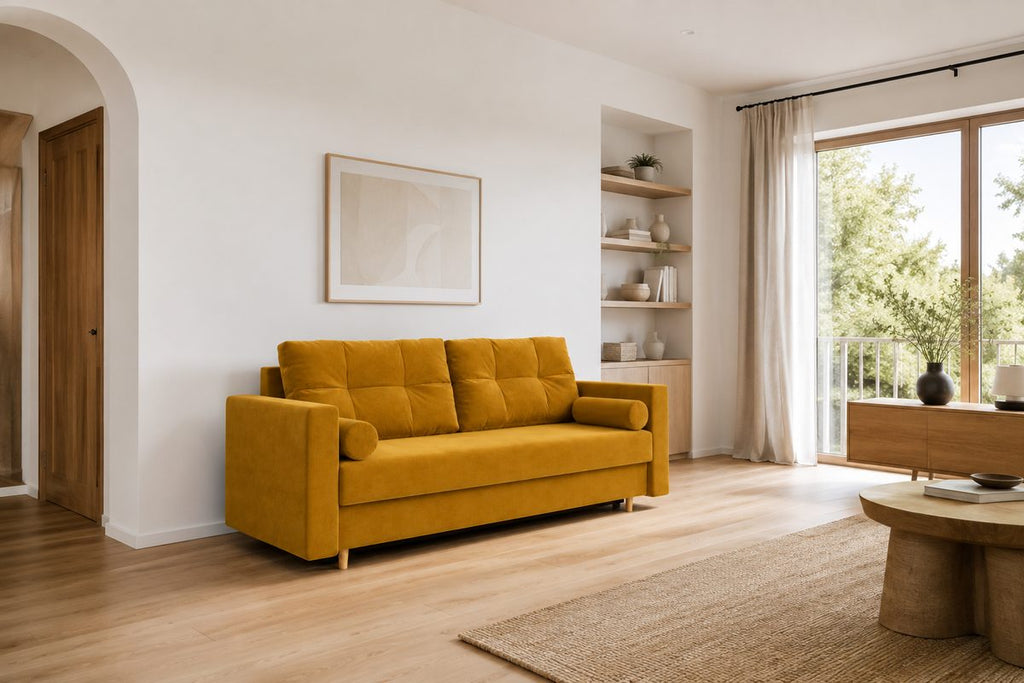 Canapé 3 places PORTO – Miel – studio nuveria
