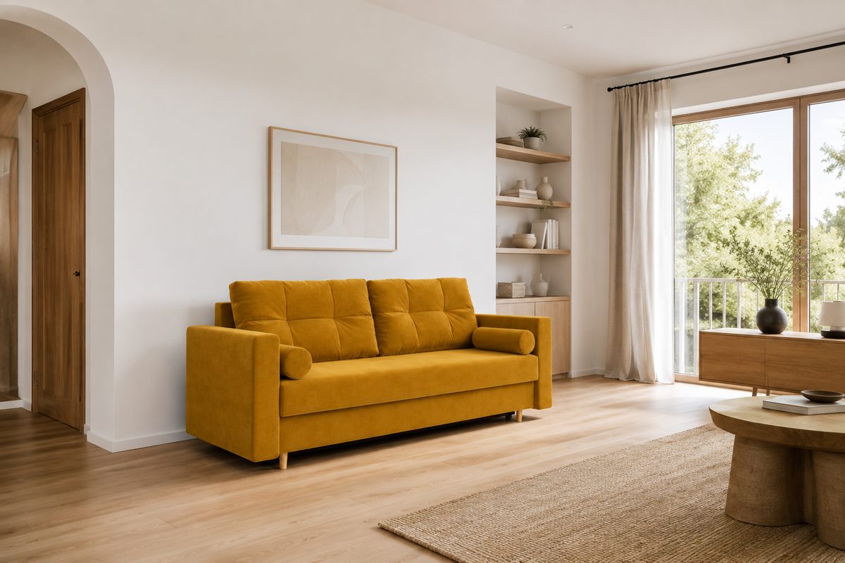 Canapé 3 places PORTO – Miel – studio nuveria