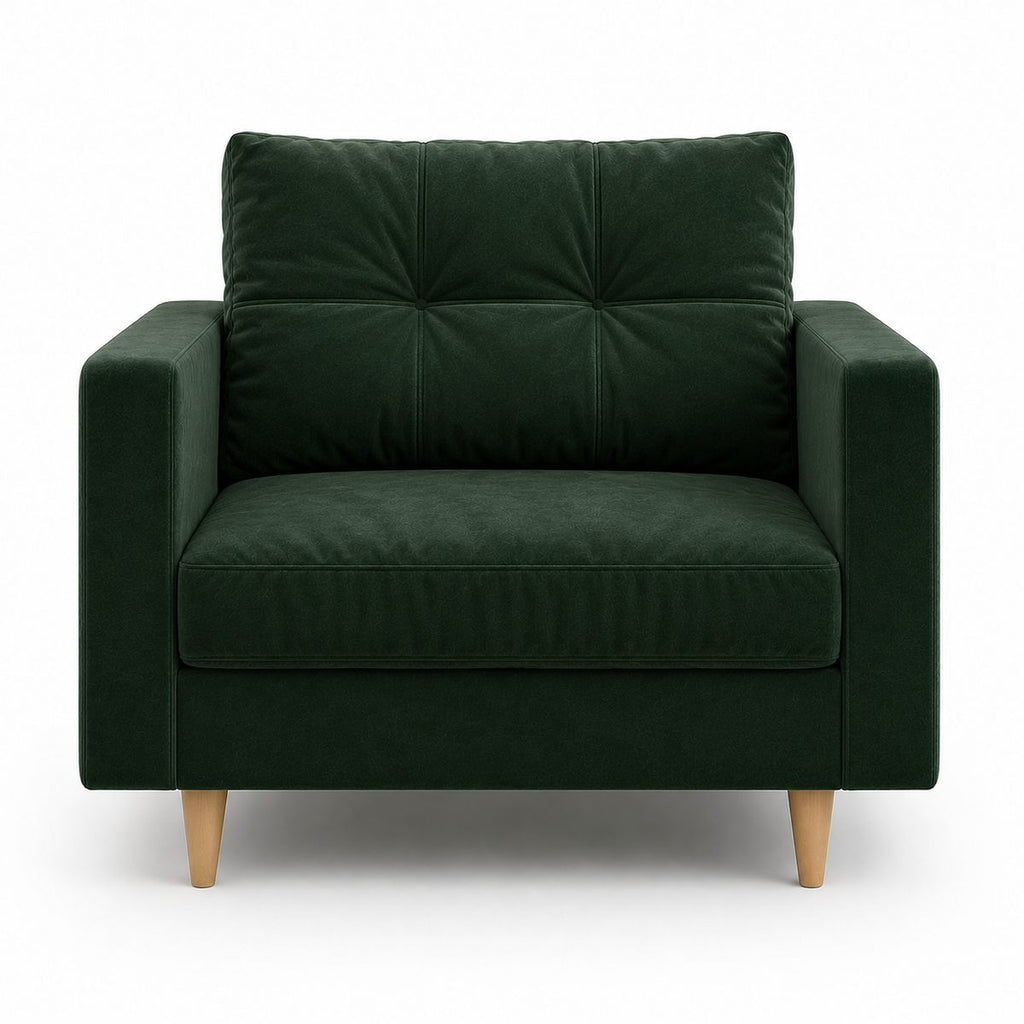 Fauteuil PORTO – Vert bouteille – studio nuveria