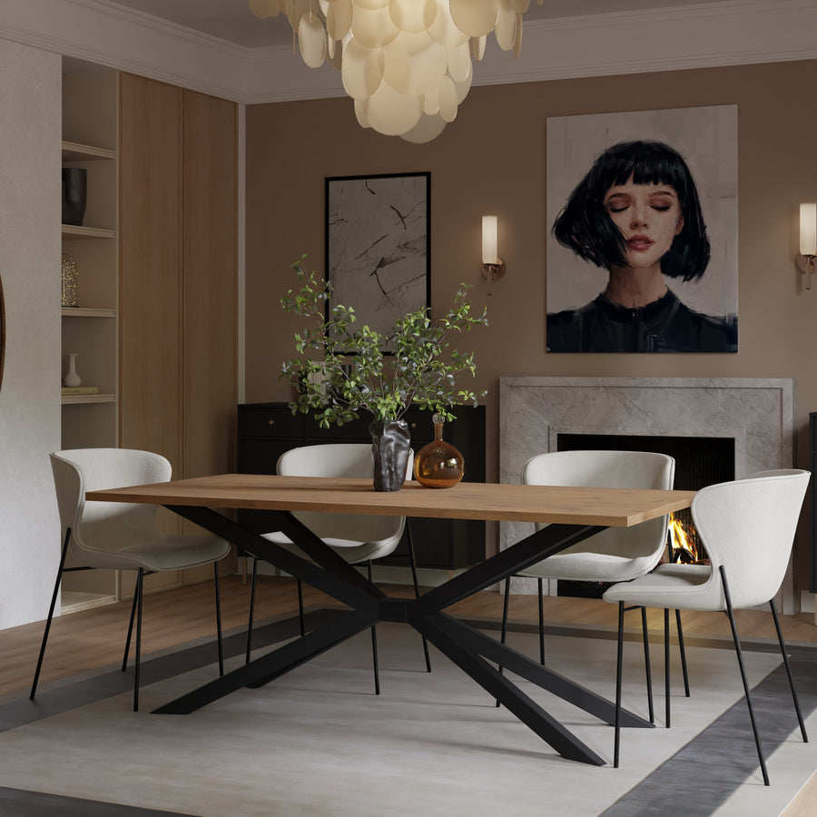 Table à manger RAVELLO 185 × 90 cm – Chêne Lancelot – studio nuveria