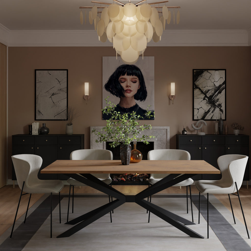 Table à manger RAVELLO 185 × 90 cm – Chêne Lancelot – studio nuveria