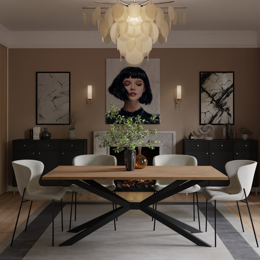 Table à manger RAVELLO 185 × 90 cm – Chêne Lancelot – studio nuveria