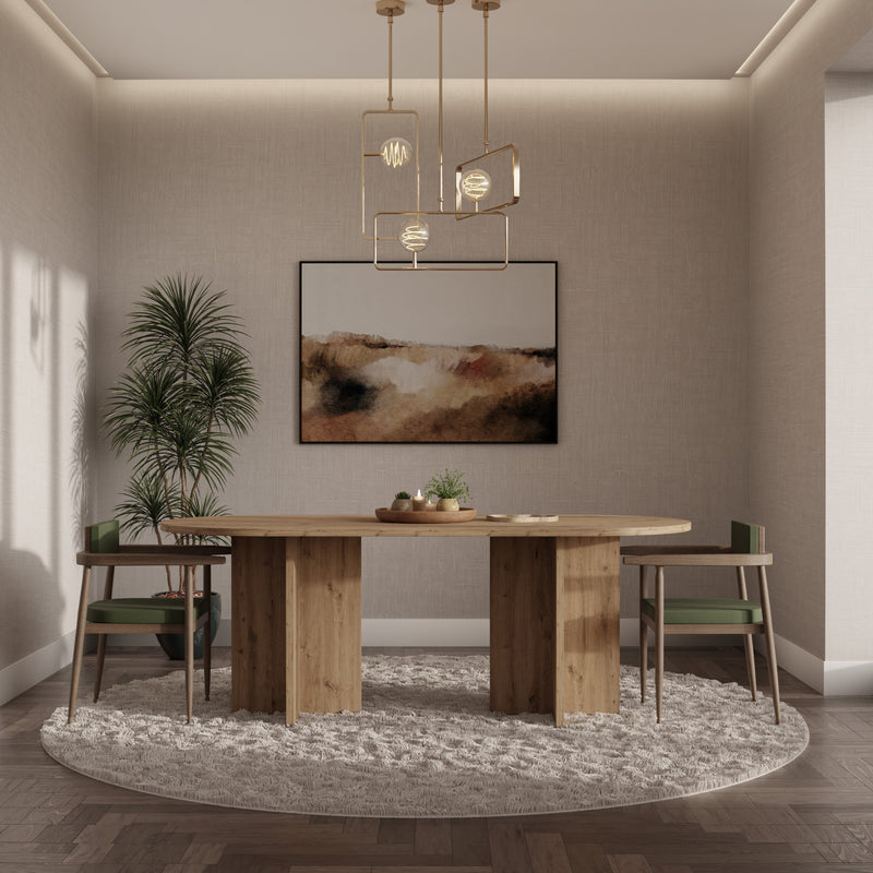 Table ovale ELBA 204 × 90 cm