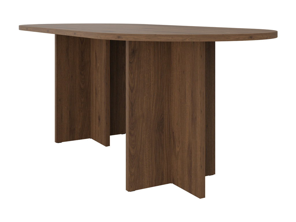 Table ovale ELBA 204 × 90 cm – Noyer – studio nuveria
