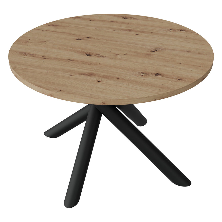 Table ronde AMALFI 110 cm – Chêne artisan – studio nuveria