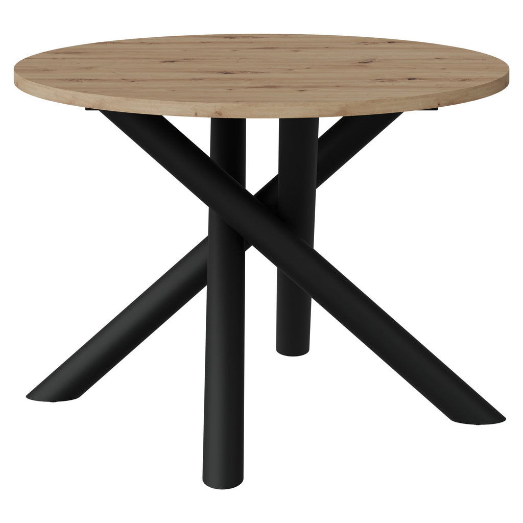 Table ronde AMALFI 110 cm – Chêne artisan – studio nuveria